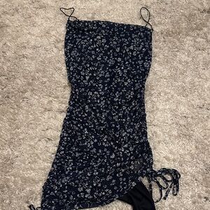 Floral Navy Mini Dress